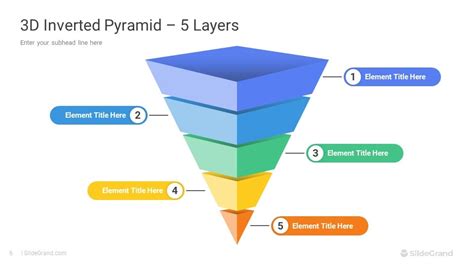 3d Inverted Pyramid Infographics Powerpoint Template Designs Slidegrand