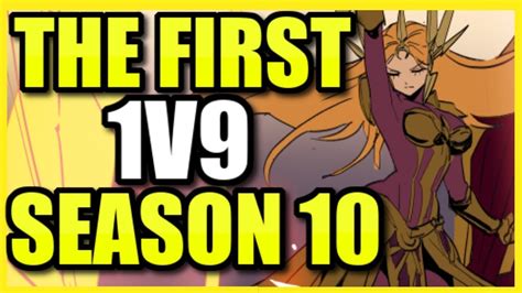 The First Leona 1v9 Of Season 10 Ranked High Elo Rank 1 Leona Youtube