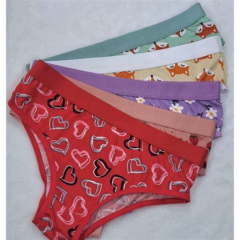 Kit Calcinhas Infantil Menina Mo A Suede Lingerie Infantil Conforto Estampada Shopee Brasil