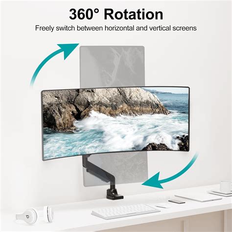 Mount Pro Single Monitor Mount For Inch Ultrawide Computer Screen