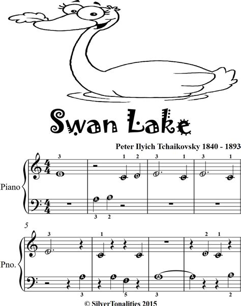 Swan Lake Beginner Piano Sheet Music Tadpole Edition eBook by Peter ...