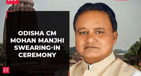 Bjps Mohan Charan Majhi Takes Oath As The New Chief Minister Of Odisha