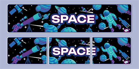 Space-Themed Space Display Banner (teacher made) - Twinkl