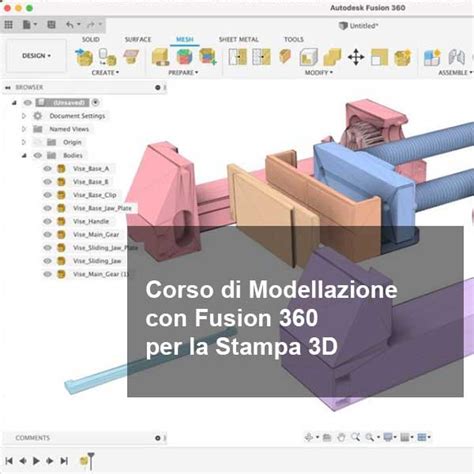 Corso Di Modellazione Con Fusion 360 Per La Stampa 3D Chirale