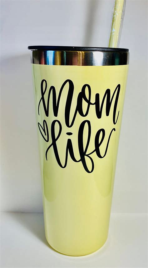 Mom Life Insulated Travel Tumbler Mom T Mom Tumbler Mom Etsy