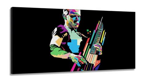 Quadro Decorativo Red Hot Chili Peppers Tela Em Tecido Can