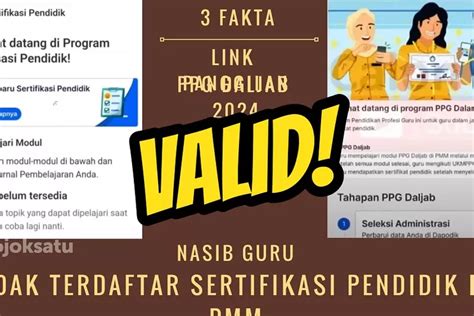 Fakta Link Panggilan Ppg Daljab Valid Bagaimana Nasib Guru