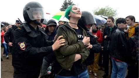 Rusia Cientos De Detenidos En Jornada De Protestas Contra Putin Impulsadas Por El Líder