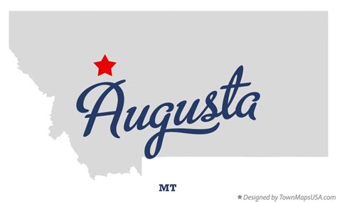 Map of Augusta, MT, Montana