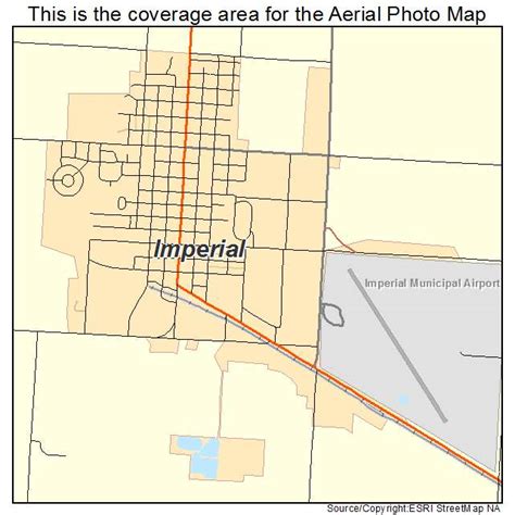 Aerial Photography Map of Imperial, NE Nebraska