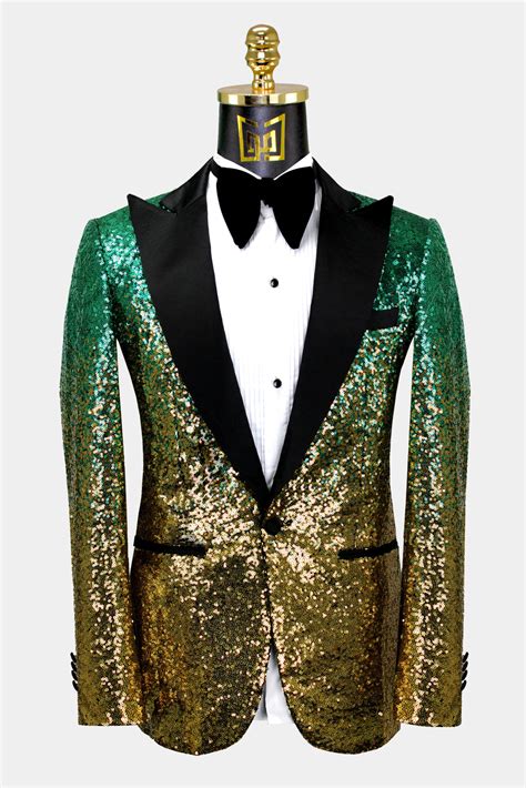 Green and Gold Tuxedo Jacket | Gentleman's Guru