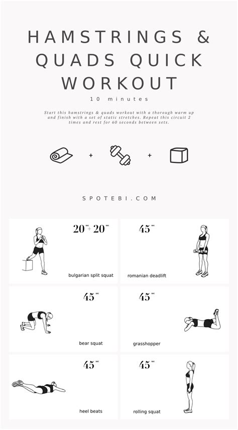 10 Minute Hamstrings Quads Quick Workout Artofit