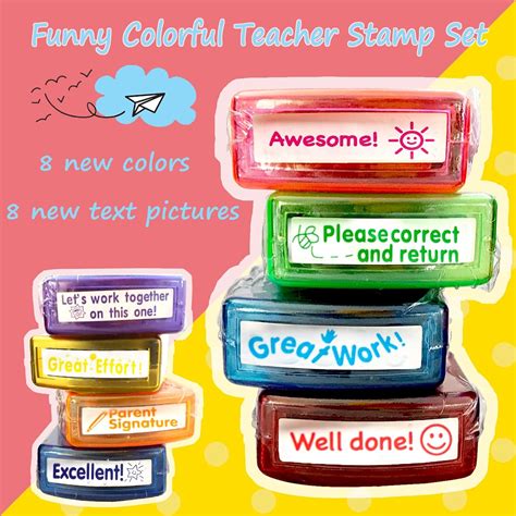 Buy Bertiveny Teacher Stamps For Grading Classroomparent Signature