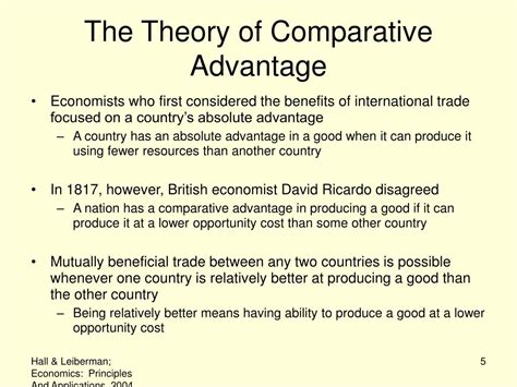 PPT Comparative Advantage And The Gains From International Trade