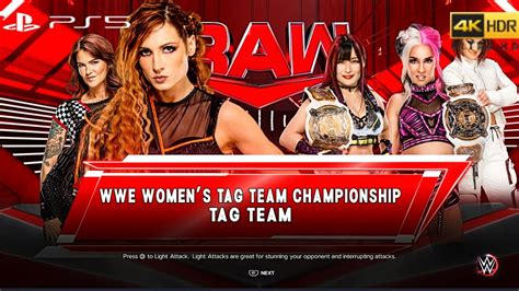 Wwe 2k23 Ps5 Lita And Becky Lynch Vs Damage Ctrl Womens Tag Team