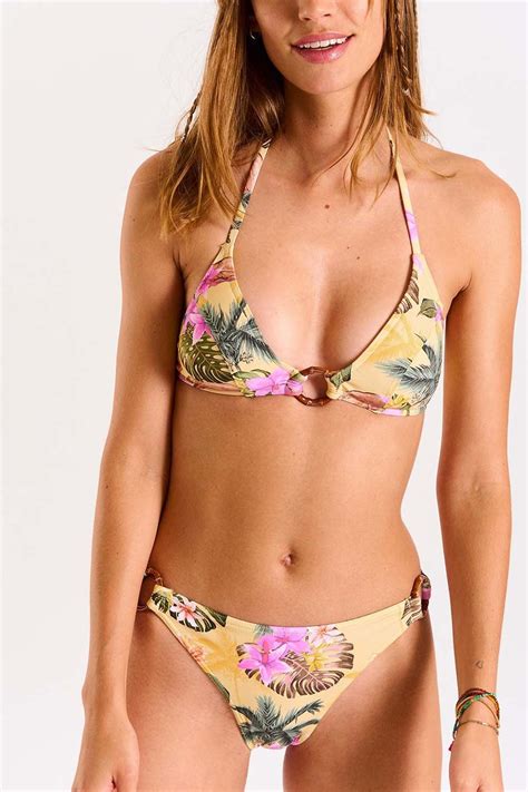 Bikini Top Sg Bain Minew Limetropi 0051 jaune Κίτρινο M SQUARE