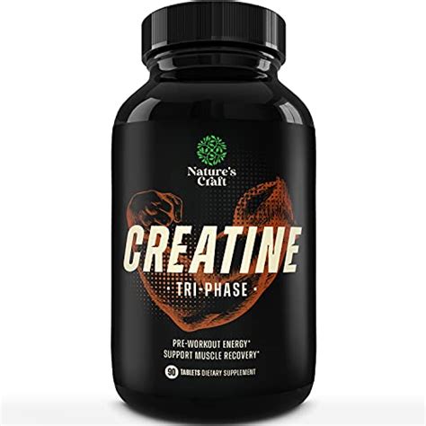 Tri Phase Creatine Pills 5g Muscle Mass Gainer And Muscle Recovery Creatine Hcl Pyruvate And