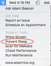 Keep Your Mac From Sleeping Ask Adam Support Center