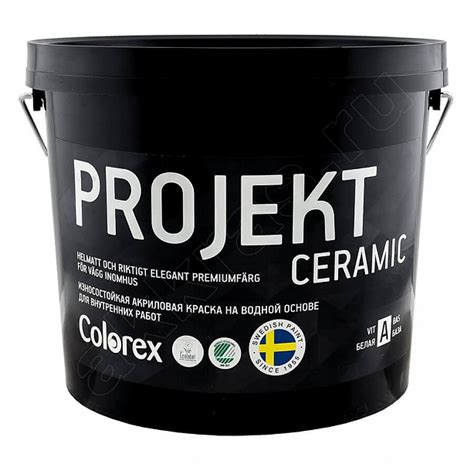 Colorex PROJEKT Ceramic антивандальная краска для внутренних работ ...