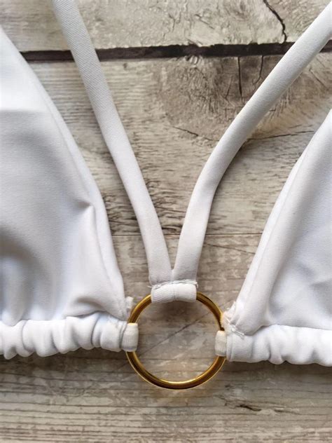 Explosive Sexy Solid Color Metal Ring Bikini NHHL145502