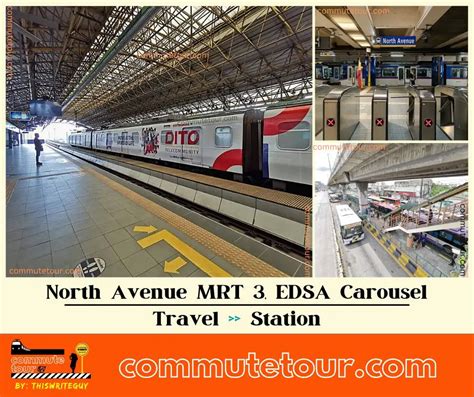 North Avenue EDSA Carousel MRT 3 MRT 7 Station Philippines 2023