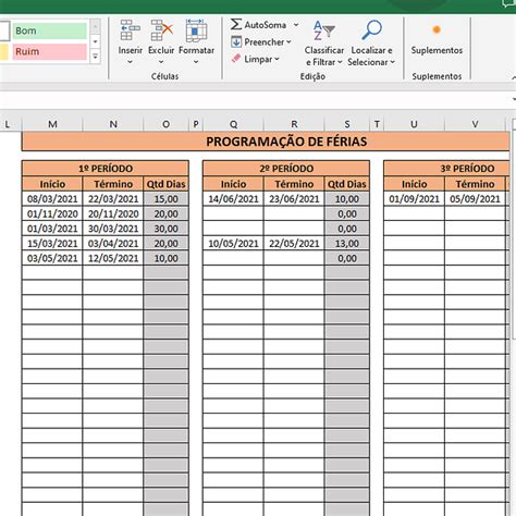 Programacao De Ferias