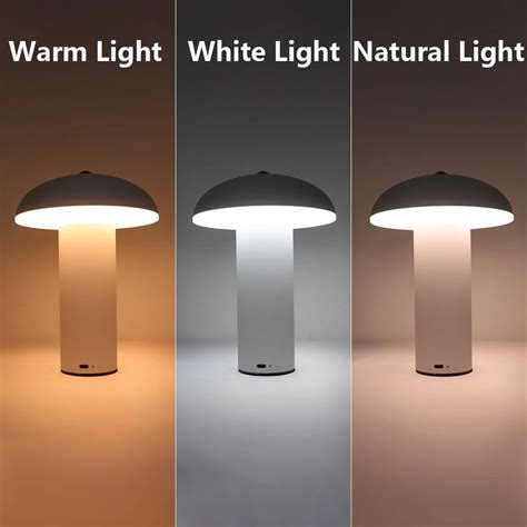 Superior Quality Mushroom Lamp Cordless Table Lamps Rechargeable