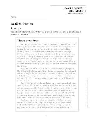 Fillable Online Realistic Fiction Macmillan Mcgraw Hill Fax Email