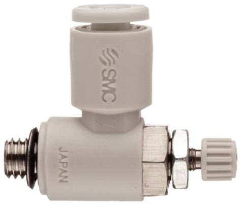 Smc As F M Air Flow Control Valve With Push To Connect Fitting