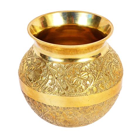 Mkd Rise Pure Brass Lota With Capacity Ml Kalash Pooja Lota