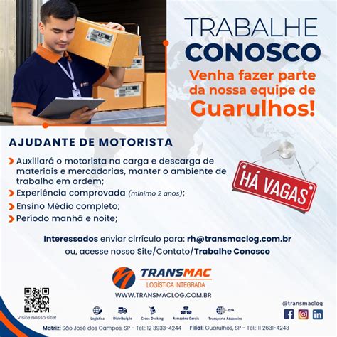 Trabalhe Conosco Transmac Log Stica Integrada