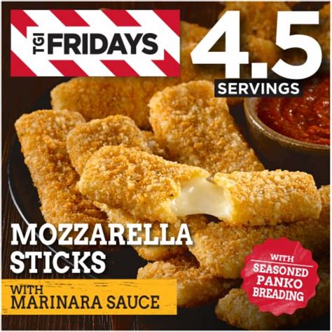 TGIF Mozzarella Sticks Frozen Snacks with Marinara Sauce, 17.4 oz ...