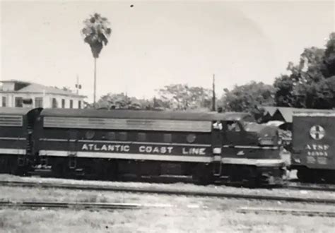 ATLANTIC COAST LINE Railroad ACL Locomotives Train Photo Tampa Union