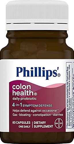 Phillips Colon Health Daily Probiotic Capsules 4 In 1 Symptom Defense