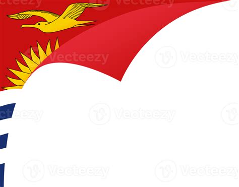 Kiribati Flag Wave Isolated On Png Or Transparent Background Png