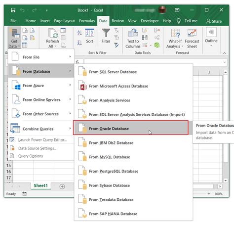 Connect Excel To Oracle Database Databasefaqs