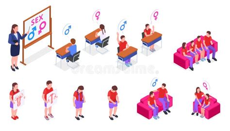 Sex Education Set Stock Illustration Illustration Of Psychology