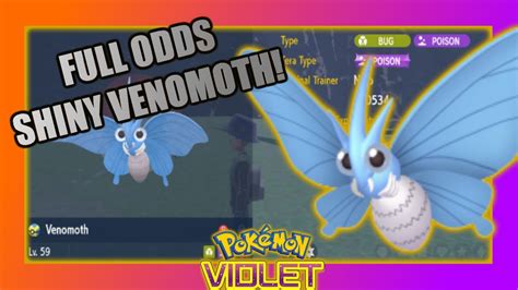 FULL ODDS SHINY VENOMOTH Pokemon Scarlet Violet YouTube