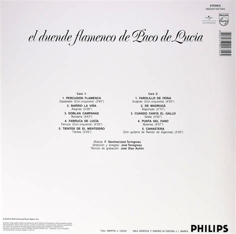 Paco De Lucia El Duende Flamenco De Paco De Lucia Plak Opus3a