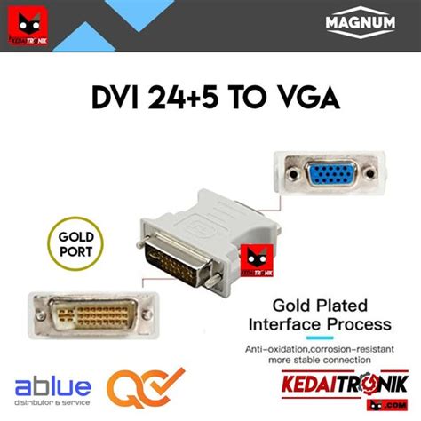 Jual Converter Dvi To Vga Magnum Gold Connector Dvi D D Sub