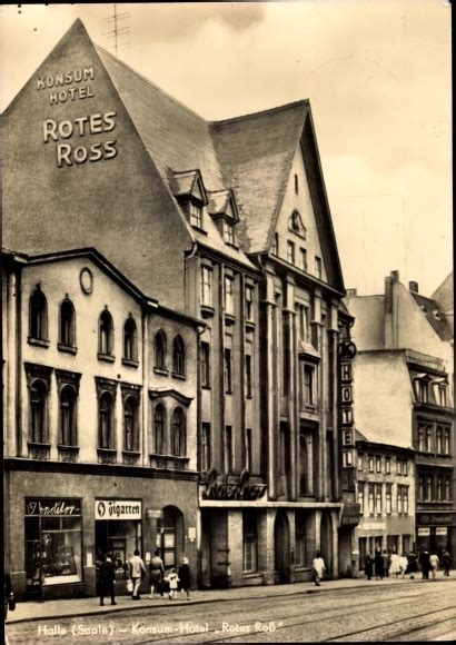 Ansichtskarte Postkarte Halle An Der Saale Konsum Hotel Akpool De