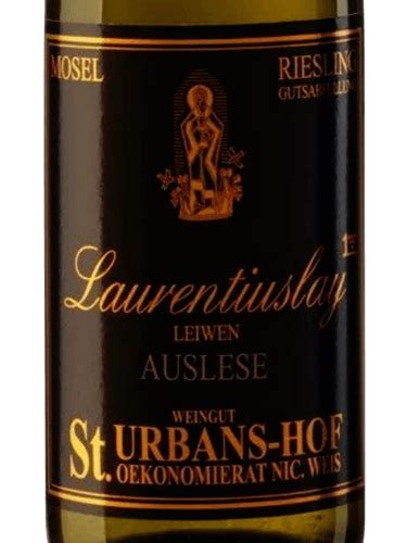 Weingut Nik Weis St Urbans Hof Leiwen Laurentiuslay Riesling Auslese