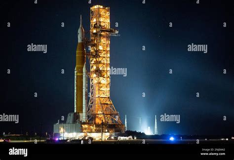 NASA S Space Launch System SLS Rocket With The Orion Spacecraft