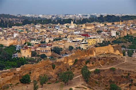 Vue Aérienne De La Médina De Fez El Bali Est La Plus Ancienne Partie