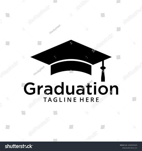 Illustration Graduation Logo Template Design Elements Stock Vector (Royalty Free) 2269295425 ...