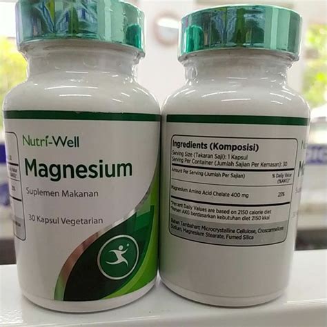 Jual Nutriwell Magnesium 30 Capsules Shopee Indonesia