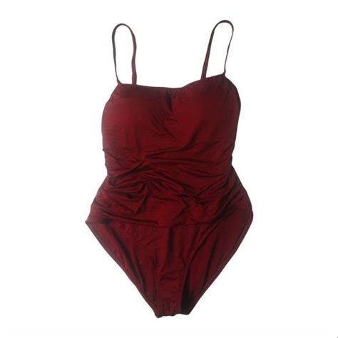 La Blanca Swim La Blancaswimsuit Red Size Nwt Island Goddess Lingerie One Piece Swimsuit