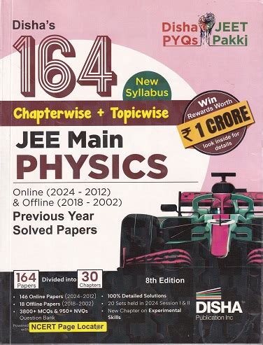 164 JEE MAIN PHYSICS Chapterwise Topicwise Previous Year Solved