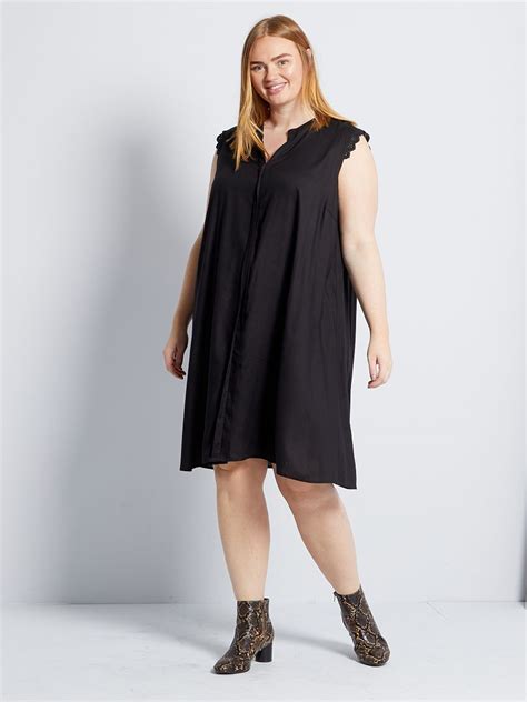 Vestido Recto Only Carmakoma Negro Kiabi