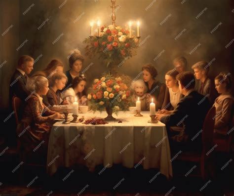 Premium AI Image | A family gathering to honor their loved ones